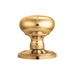 M35 Concealed Fix Mushroom Mortice Knob - Polished Brass