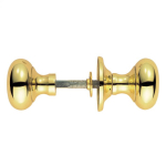 M35 Mushroom Rim Knob - Polished Brass