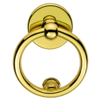 M37 Ring Door Knocker - Polished Brass