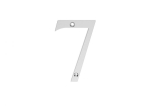 Satin Chrome Numeral Face Fix - Number 7