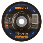 Rhodius KSM Metal DPC Grinding Disc - 115 X 7 X 22.23mm