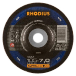 Rhodius KSM Metal DPC Grinding Disc - 125 X 7 X 22.23mm
