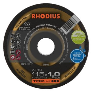 Rhodius XT10 Extra-Thin Flat Disc - 100 X 1 X 16mm Rhodius XT10 Extra-Thin Flat Disc - 100 X 1 X 16mm