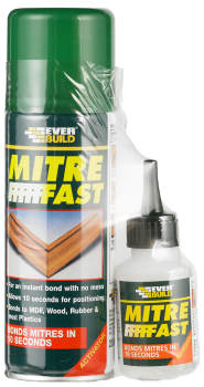 Mitre Fast 2 Bonding System - 400ml Spray & 100ml Glue Mitre Fast 2 Bonding System - 400ml Spray & 100ml Glue