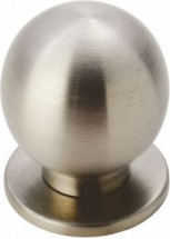 Carlisle Brass FTD425B Stainless Steel Spherical Knob - Satin Nickel