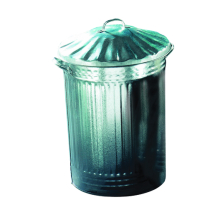 Galvanised Steel Dustbin With Lid Galvanised Steel Dustbin With Lid