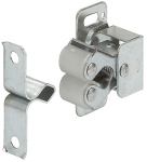 Twin Roller Catch - Bright Galvanized