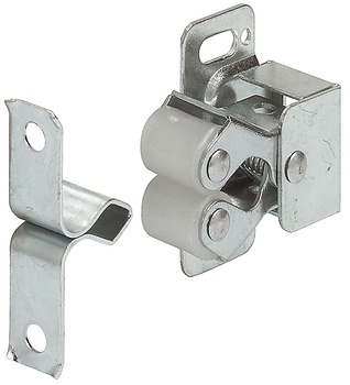 Twin Roller Catch - Bright Galvanized Twin Roller Catch - Bright Galvanized