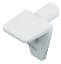 Shelf Support, Plug in, for Wooden & Glass Shelves & Ø5mm Hole with Grooved Plug
