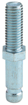 Pin For Castors, 10mm Pin, M10 Thread