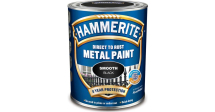 750ml Hammerite Direct to Rust Metal Paint Smooth Finish - Black