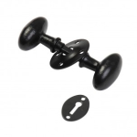 Kirkpatrick 4064 Oval Door Knob - Rim, Wilkes Spindle