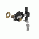 Gatemate Long Throw Double Locking Lock, 2" 50mm - Black