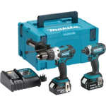 Makita DLX2145TJ 18V Hammer Drill (DHP458) & Impact Driver (DTD152Z) Kit