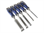 Marples M750 Splitproof Soft Touch Pro Bevel Edge Chisels (5 Piece Set In Case)