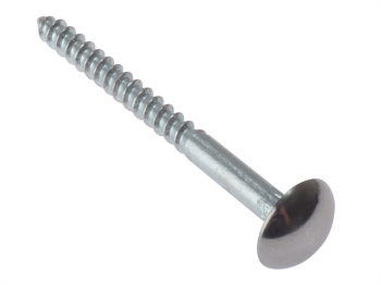 8 X 1.1/2Inch Mirror Screw With Chrome Domed Top