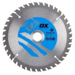 OX Tools 165mm x 20mm x 40T Wood Cutting Thin Kerf Circular Saw Blade