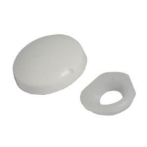 White Plastic Dome Cover Caps Size 6-8