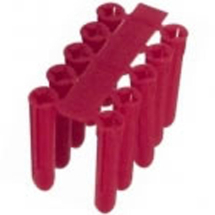 Red Plastic Expansion Plugs