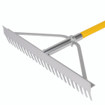 Roughneck Sharp Edge Soil Rake 350mm (14")