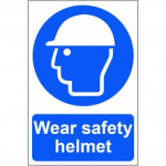 "Wear Safety Helmet" Sign