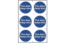 inchFire Door Keep Shutinch Symbols PVC - Pack of 6