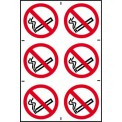 inchNo Smokinginch Symbols PVC - Pack of 6