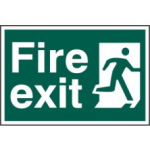 "Fire Exit" (Man Running Right) Sign