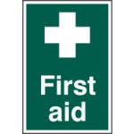 "First Aid" 200mm x 300mm Self Adhesive Sign
