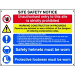 Composite Site Safety Notice - - FMX 800 x 600mm