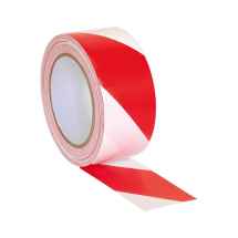 Red & White Non-Adhesive Barrier Tape - 500m