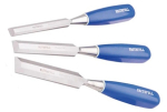 Faithfull 3 Piece Blue Chisel Set XMS25CHISEL3