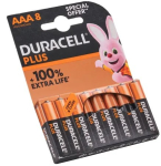 Duracell AAA Plus Power 8 Pack XMS25DURAAA8