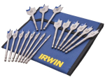 Irwin 17 Piece Flat Wood Bit Set XMS25FLATBIT