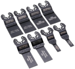 Faithfull Mixed Multi Tool Blade Set - 8 Piece XMS25MULTI8