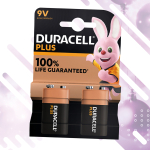 XMS26DUR9V Duracell 9V Battery Twin Pack